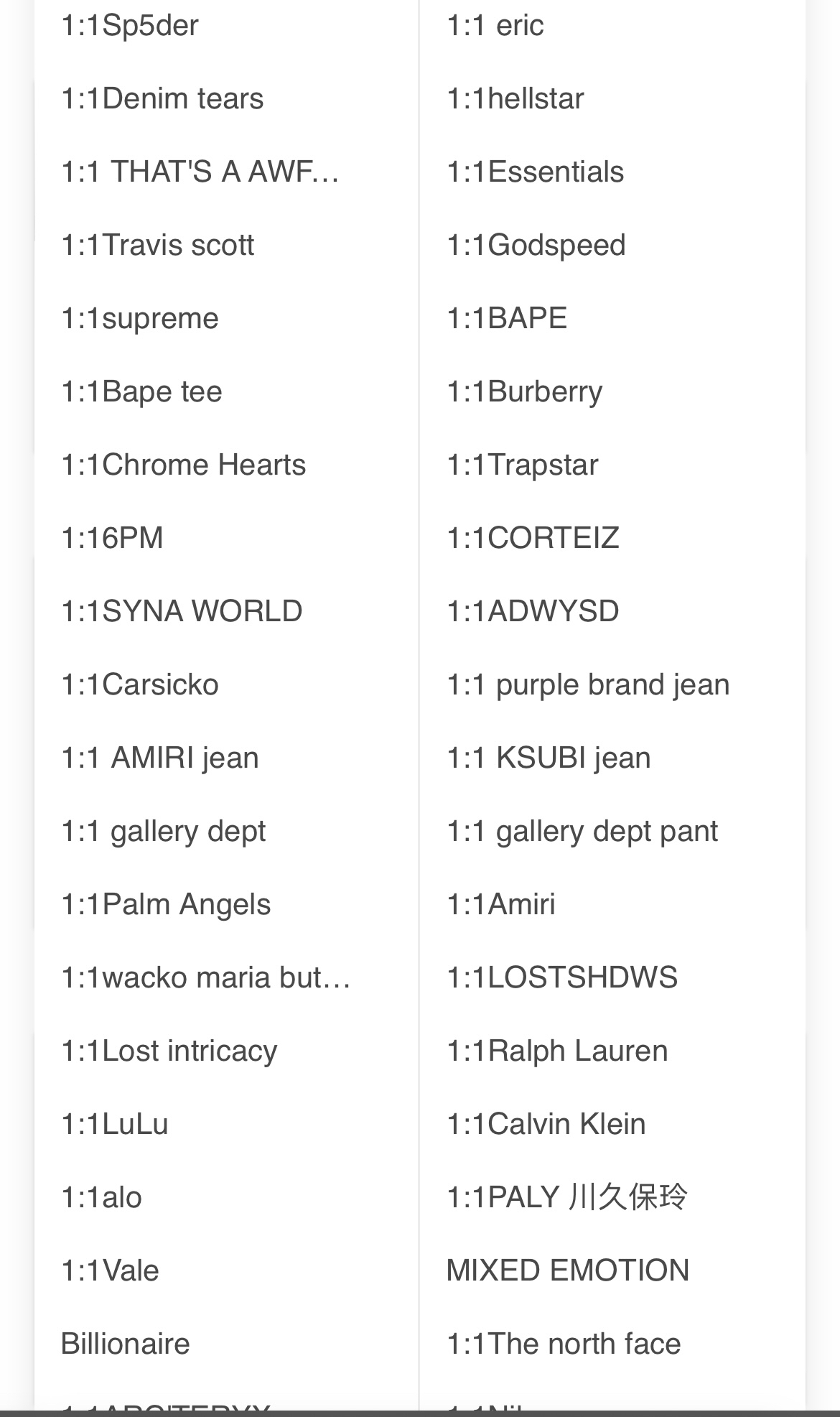 Designer Clothing Vendor