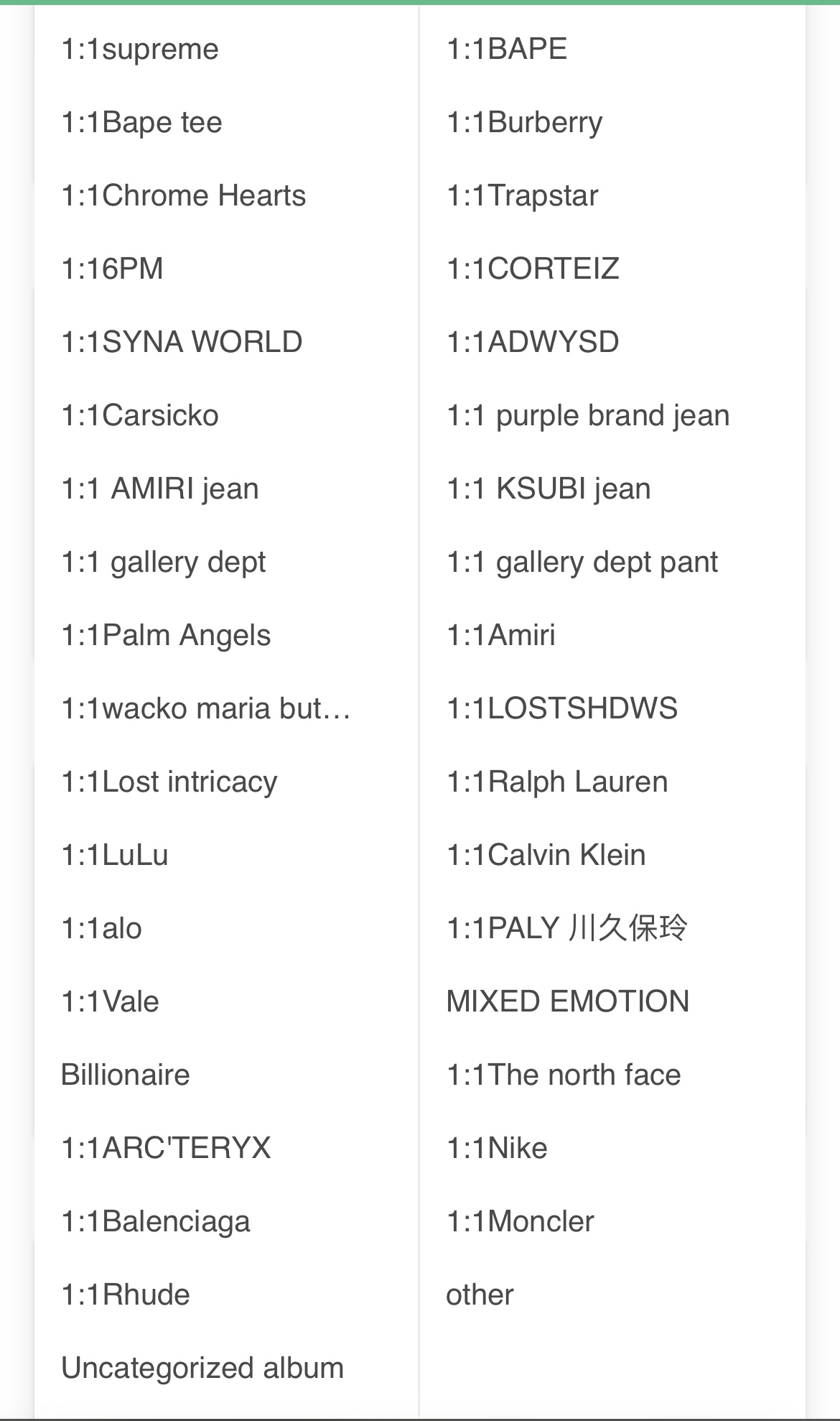 Designer Clothing Vendor